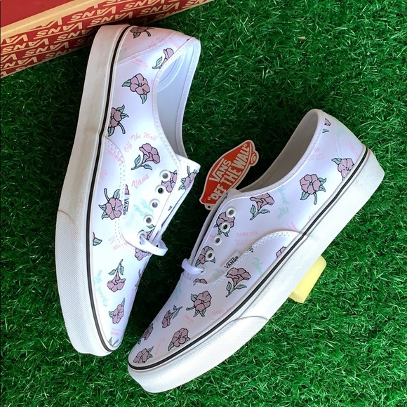 VANS AUTHENTIC THANK YOU FLORAL TRUE WHITE men’s - Picture 15 of 16